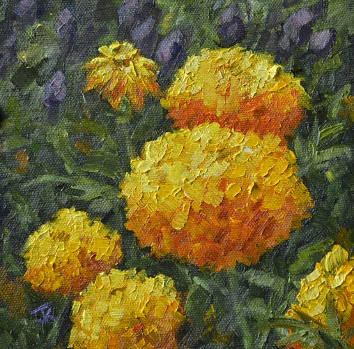 Merry Gold 6x6 $275 at Hunter Wolff Gallery